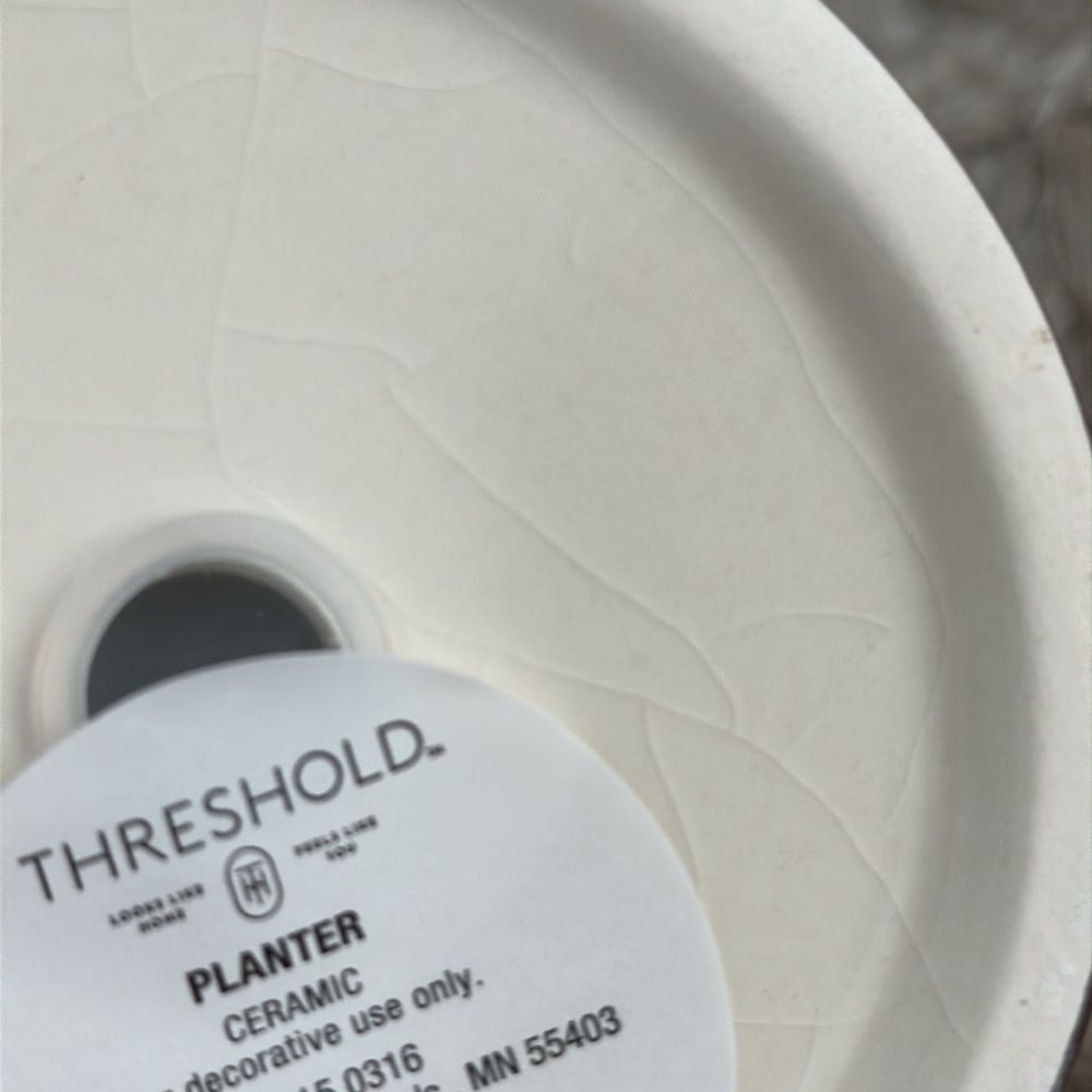 Target Threshold Brown Ceramic Face Planter 2024 New With Tags‎ See Description* - Picture 16 of 17